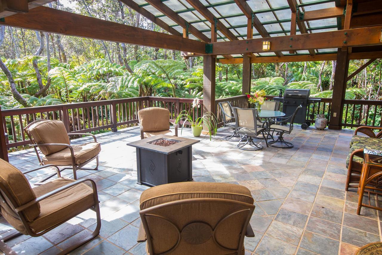 Hale Mauna Loa Upper Level With Shared Hot Tub Volcano Ngoại thất bức ảnh
