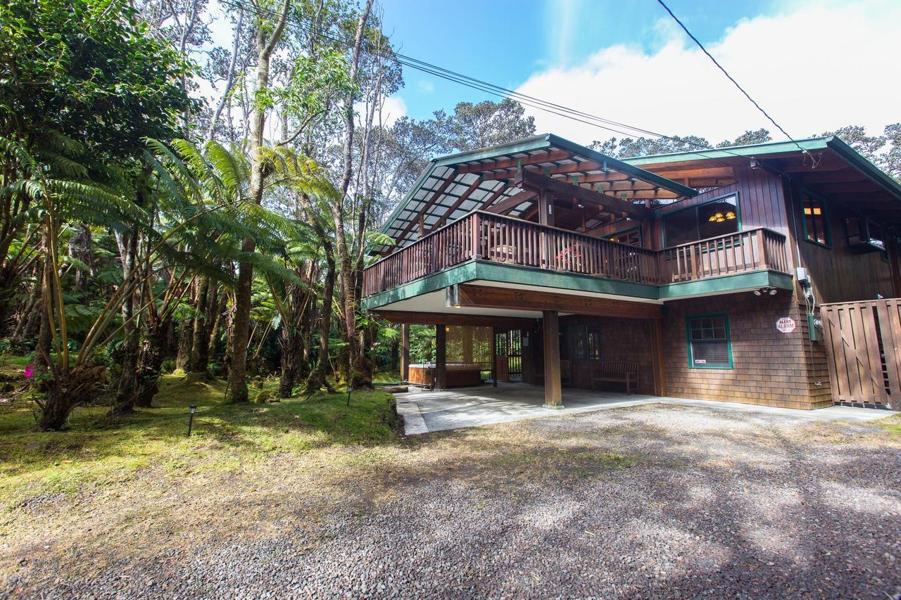 Hale Mauna Loa Upper Level With Shared Hot Tub Volcano Ngoại thất bức ảnh